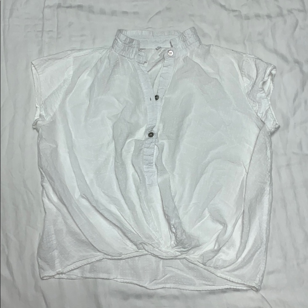 White Collared T-Shirt